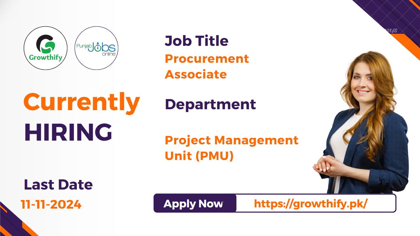 Procurement Associate at Project Management Unit (PMU), Energy Department
