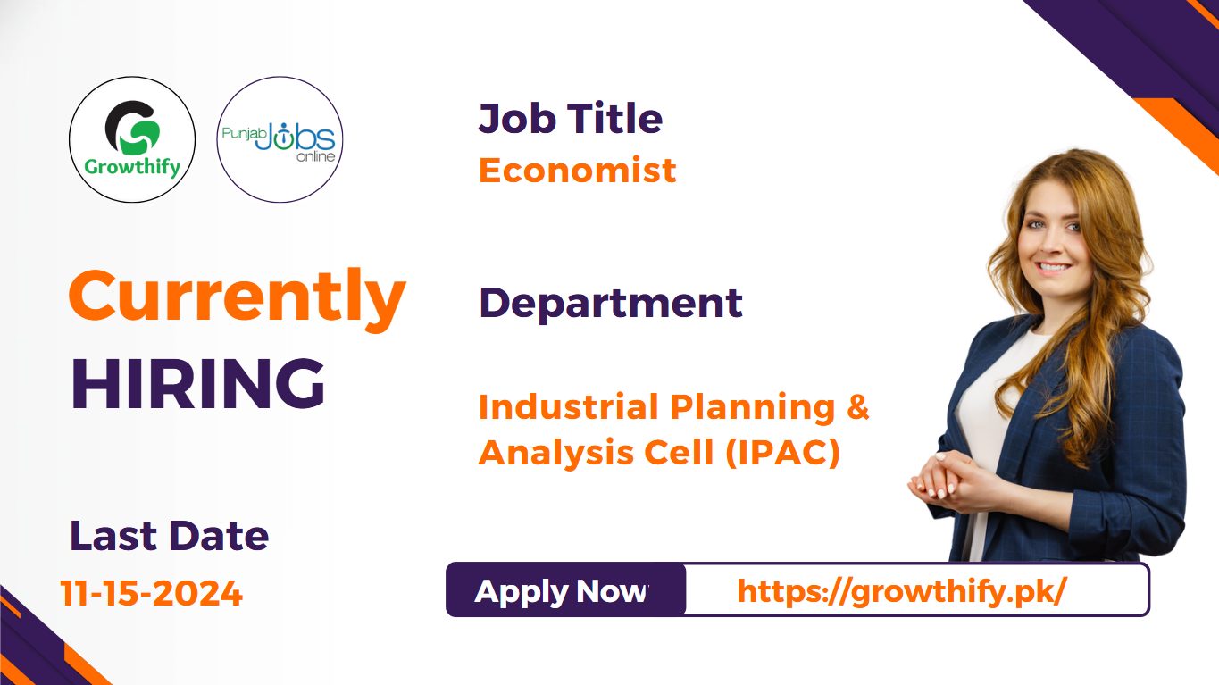 Economist at Establishment of Industrial Planning & Analysis Cell