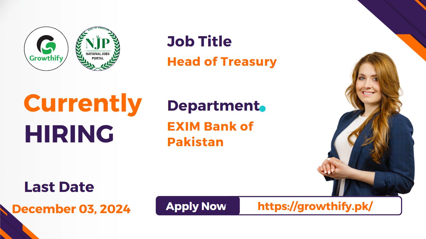 Head of Treasury at EXIM Bank of Pakistan